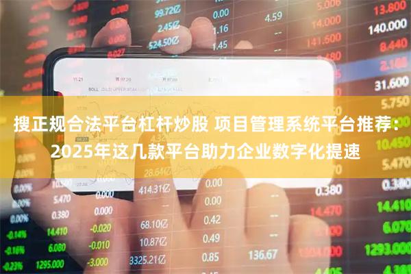 搜正规合法平台杠杆炒股 项目管理系统平台推荐：2025年这几款平台助力企业数字化提速