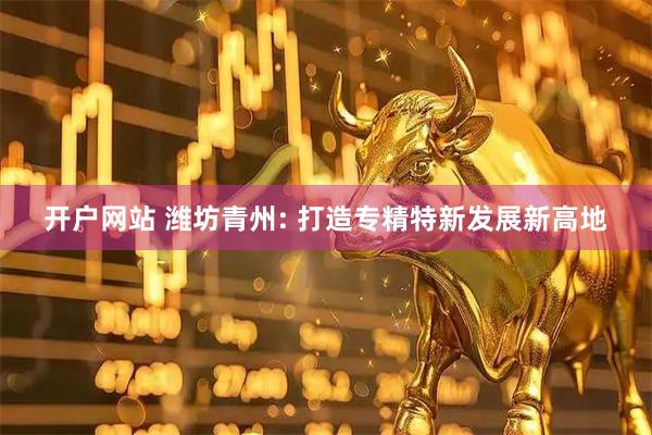 开户网站 潍坊青州: 打造专精特新发展新高地